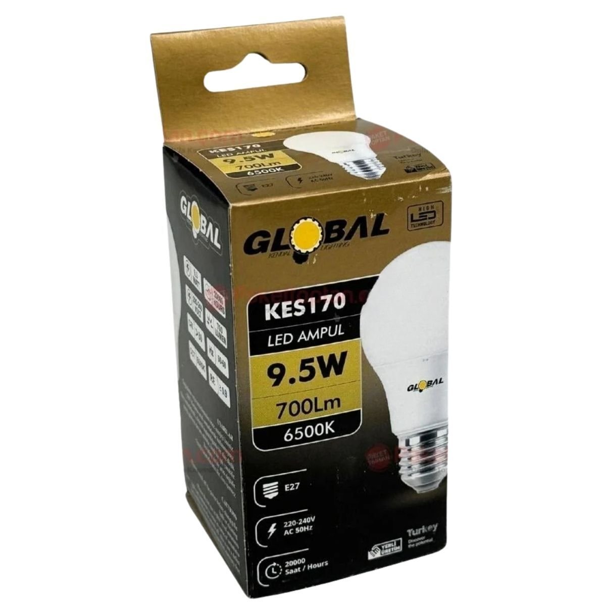 Global 9,5w Led Ampul Beyaz