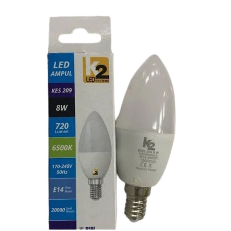 Kendal 8w Led Mum Ampul Beyaz (10'lu Paket)