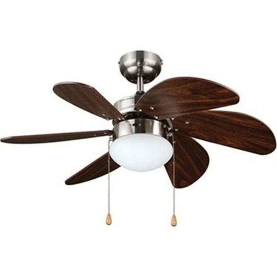 Vanti KCF280 60w Ahşap 6 Kanatlı Avizeli 78cm Tavan Vantilatörü