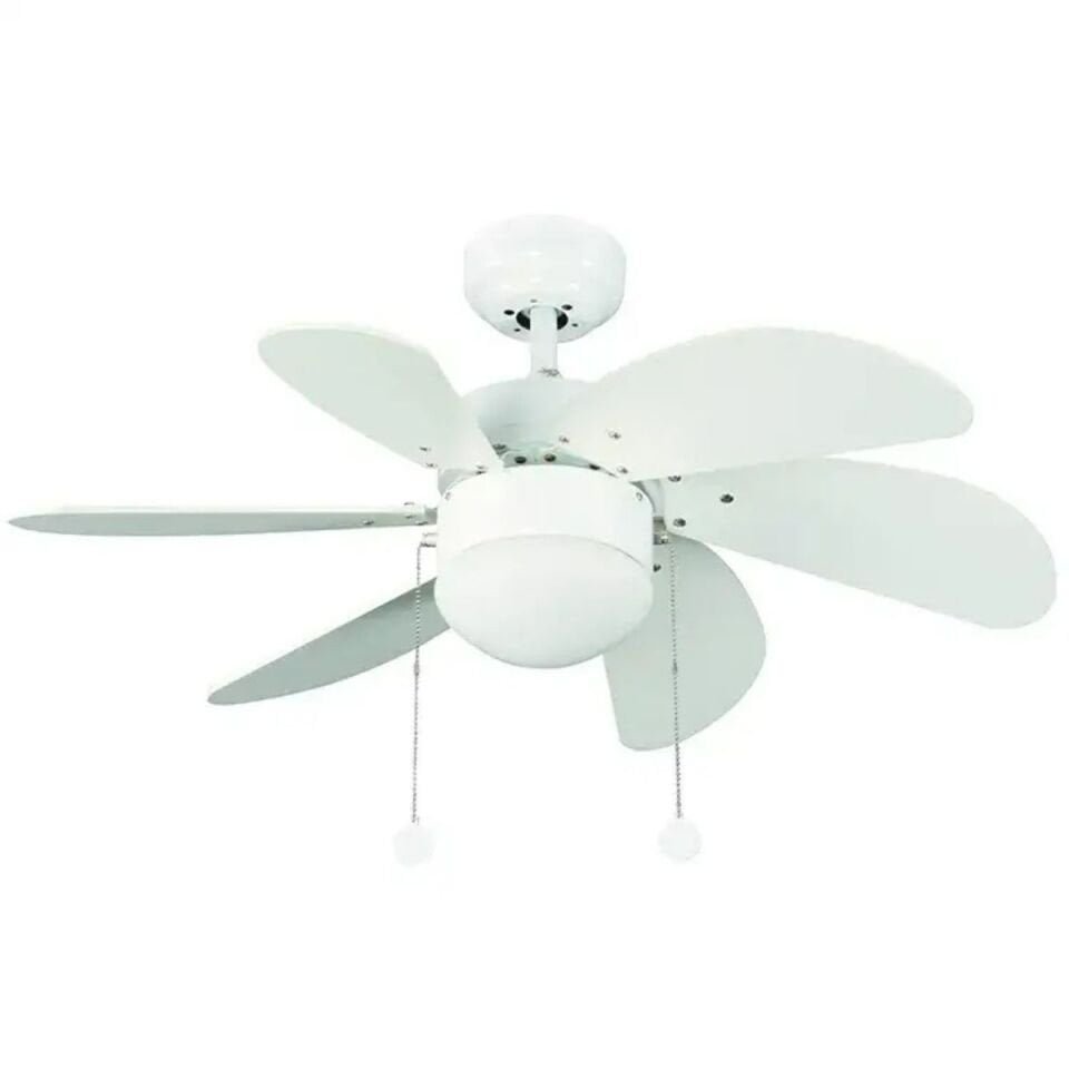 Vanti KCF281 60w Beyaz 6 Kanatlı Avizeli 78cm Tavan Vantilatörü(Kopya)
