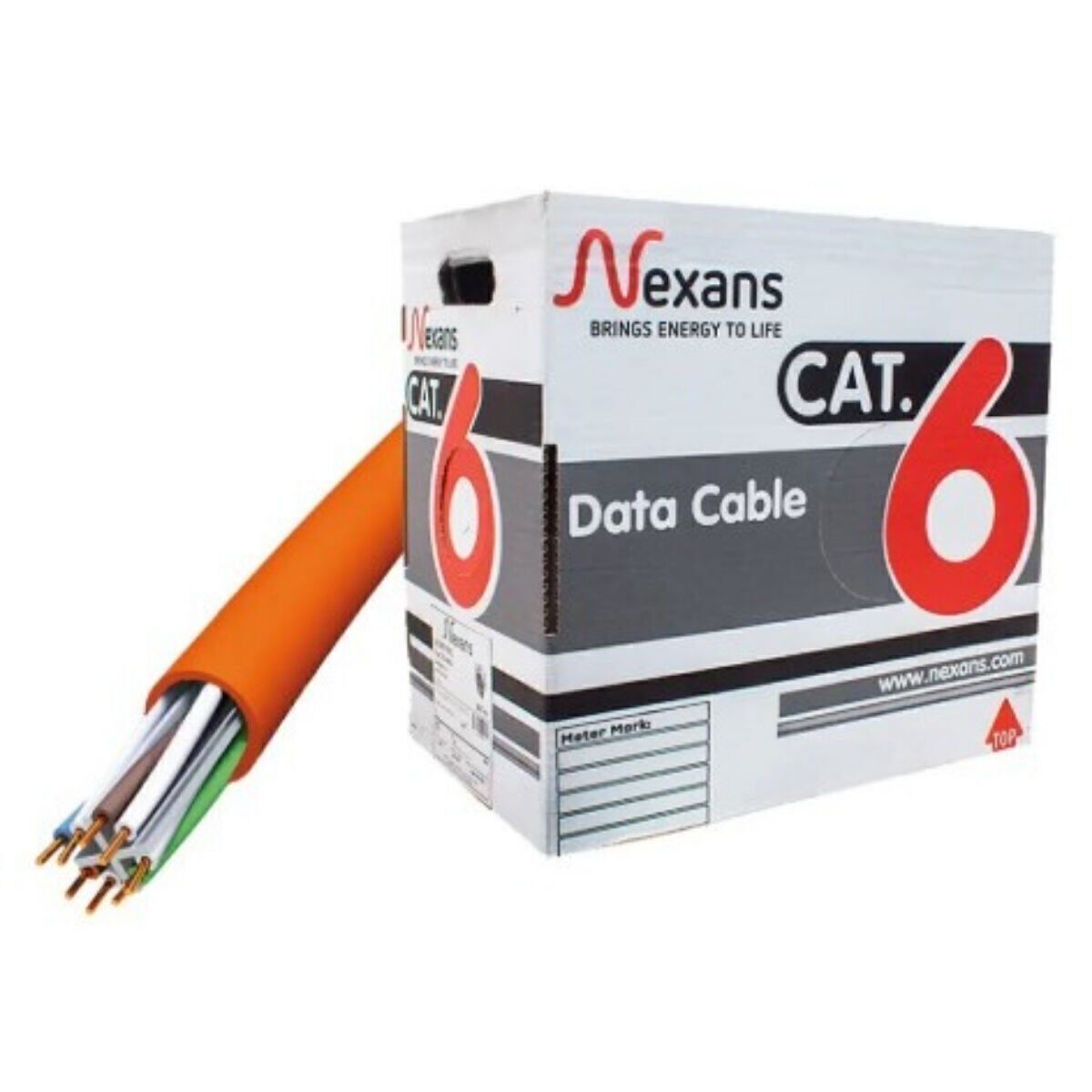 Nexans Uçları Çakılı CAT6 HF Kablo 35 MT