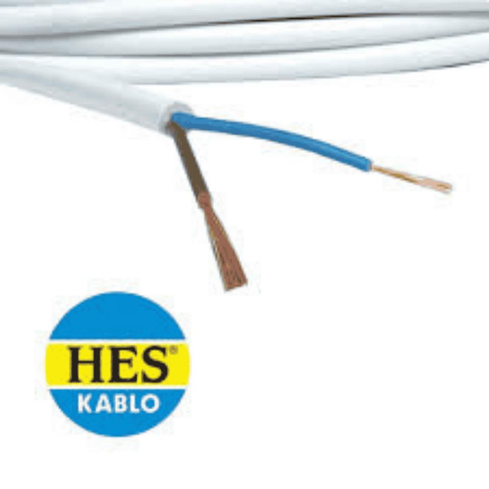 HES 2x1 mm² TTR Kablo Beyaz